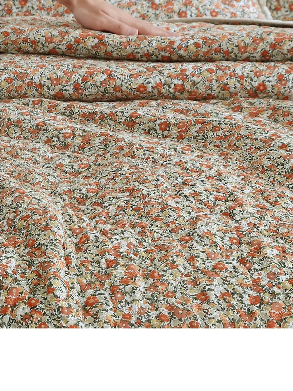 Laura Ashley ~ Full/Queen Loveston 3pc Quilt Set ~ 100% Cotton ~Reversible